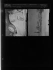Automobile wreck (2 Negatives), November 1-2, 1957 [Sleeve 6, Folder b, Box 13]